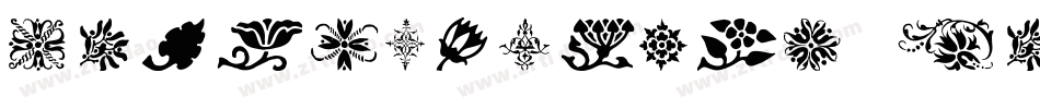 PreColumbian Ornaments One字体转换